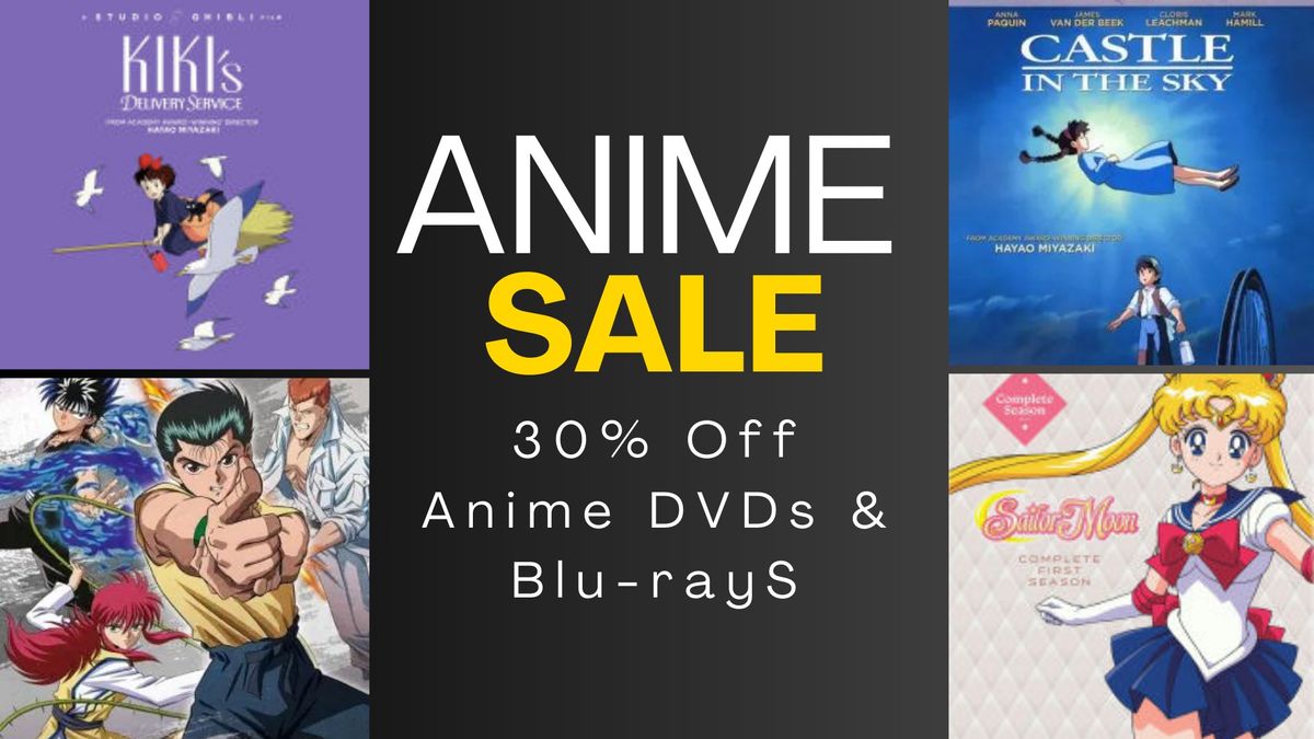 30% Off Anime DVDs and Blu-Rays