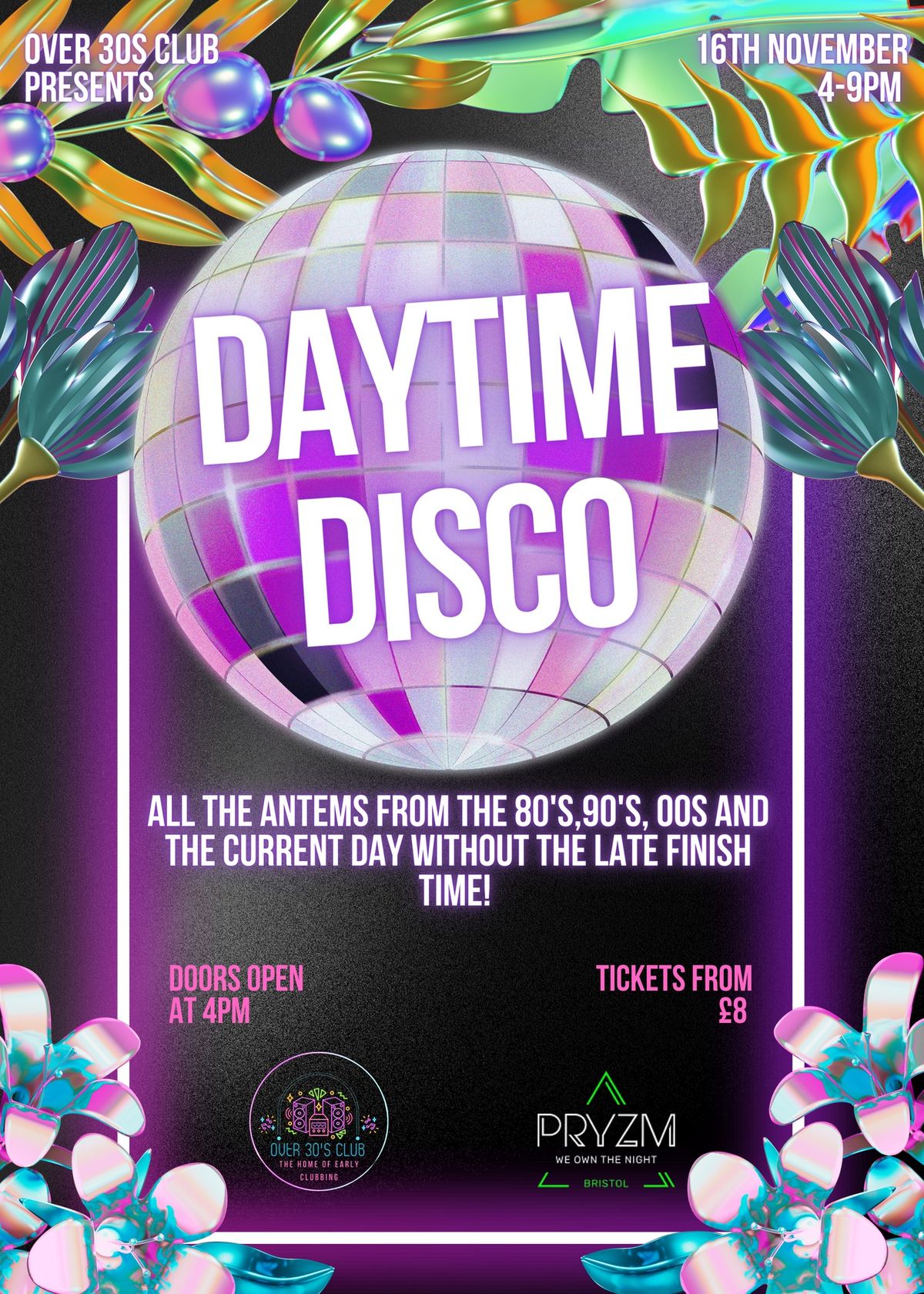 Over 30s Club - Daytime Disco - Bristol Launch Party 