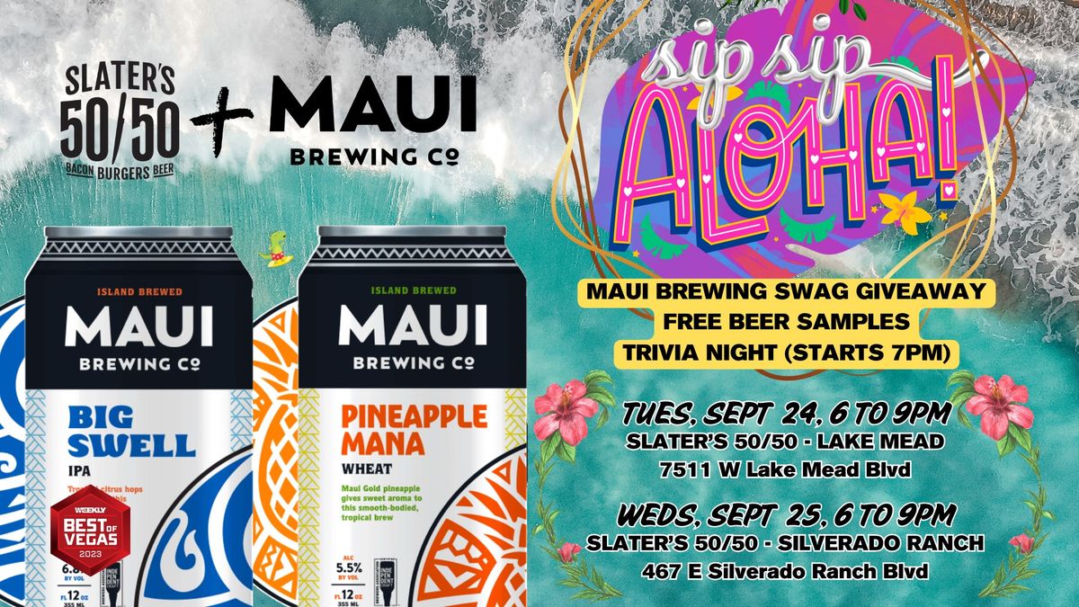 Sip Sip Aloha with Maui Brewing x Slater's 50\/50 Silverado Ranch