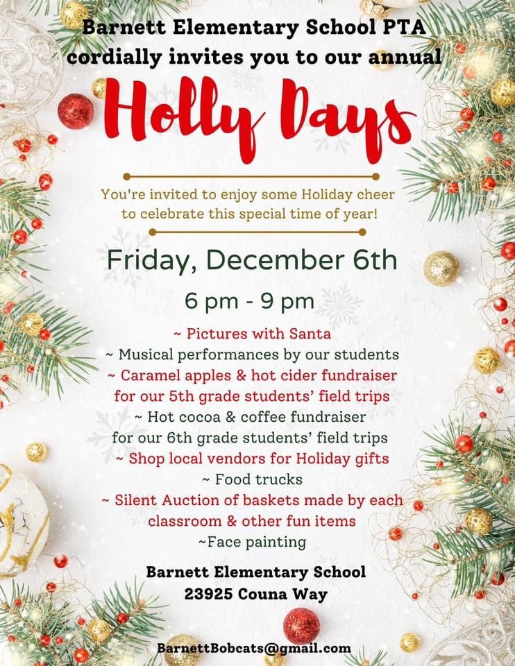 Barnett Elementary School-Holly Days 