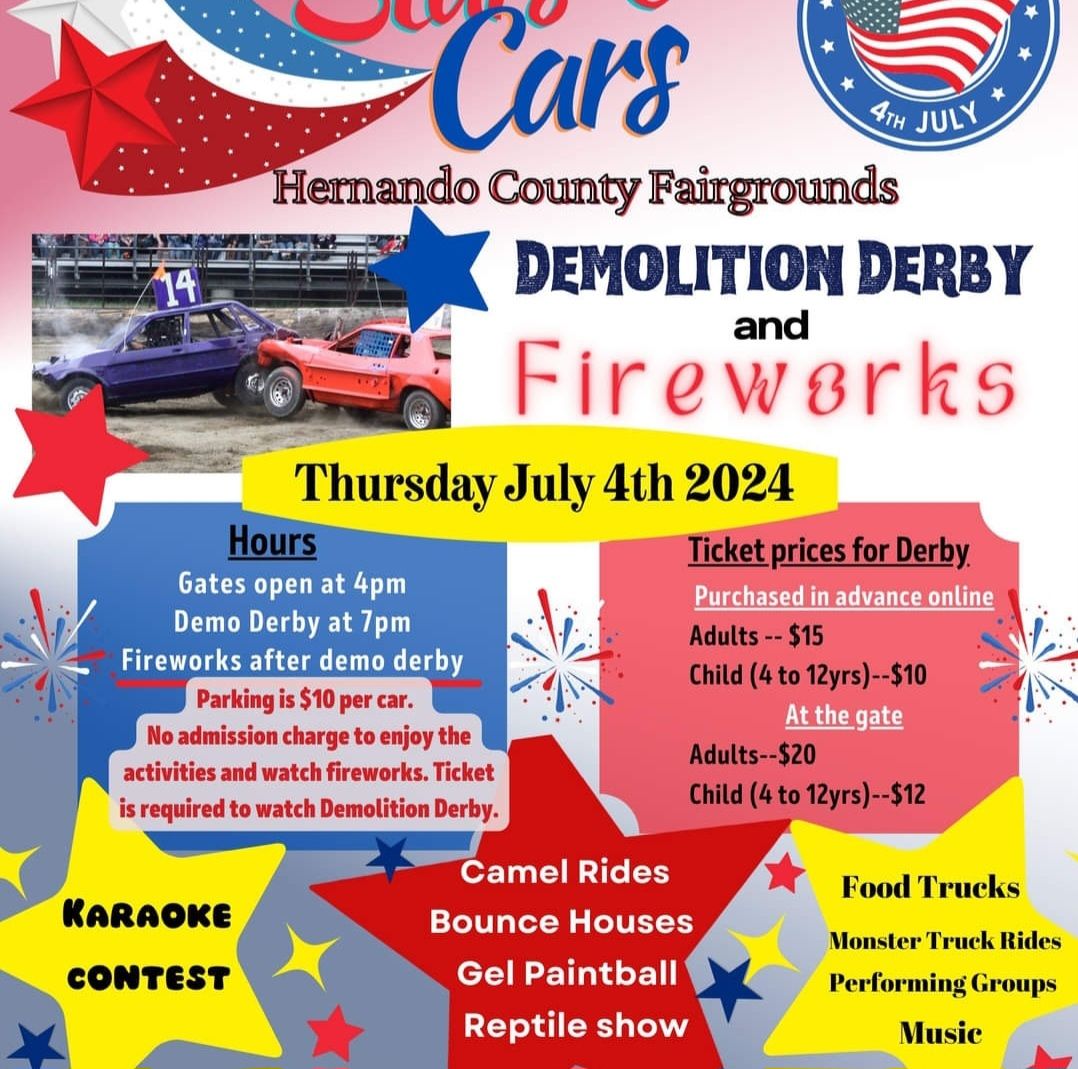 Stars & Cars Demolition Derby and Fireworks