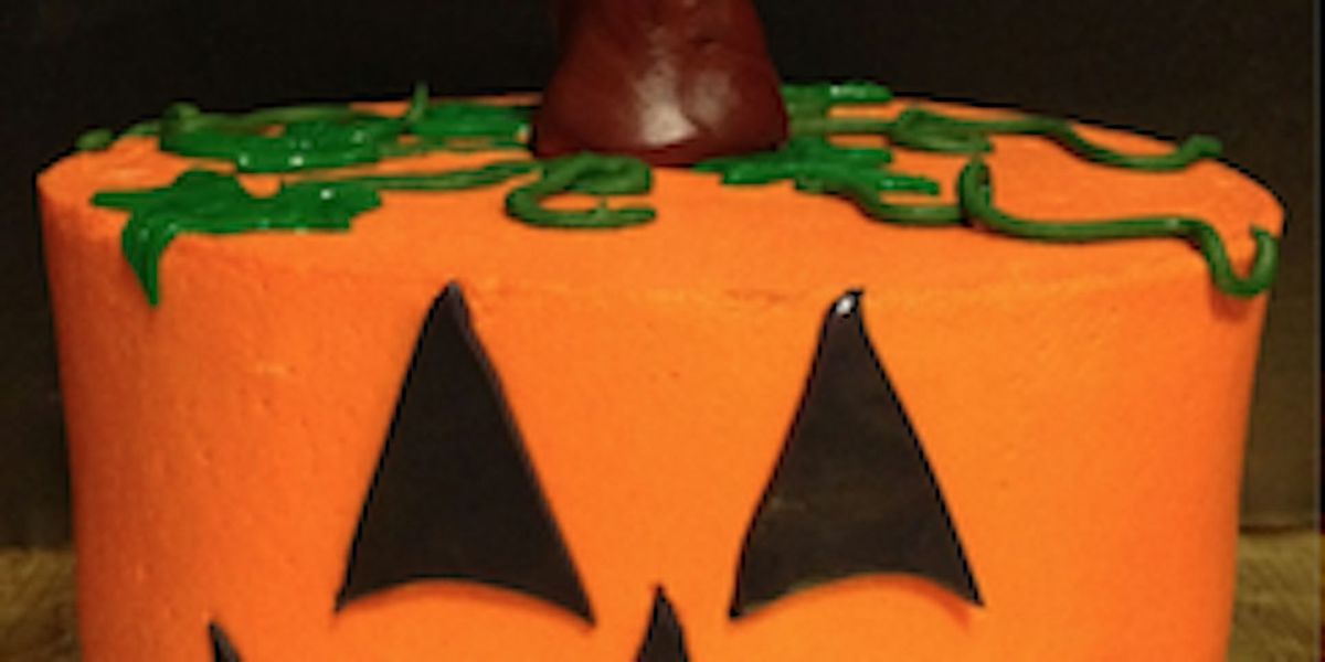 Halloween  Jack O Lantern Cake Decorating (Adult and Child)