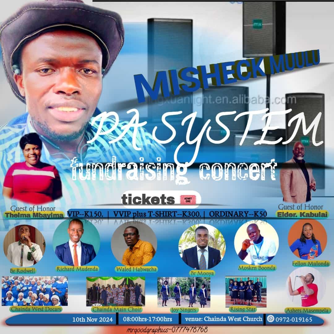 Br MUULU MISHECK's PA System Fundraising Concert