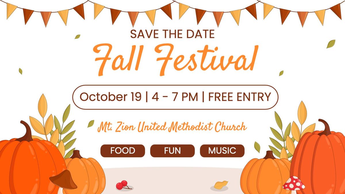 Mt. Zion United Methodist Church Fall Festival