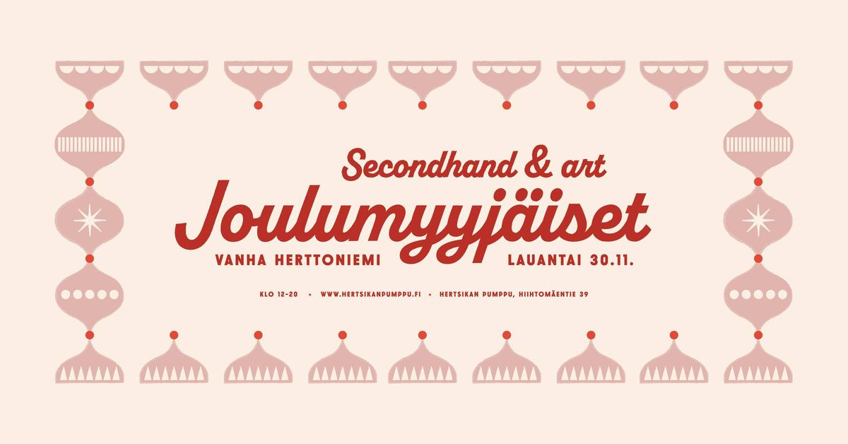 Vanhan Herttoniemen Secondhand & art Joulumyyj\u00e4iset 