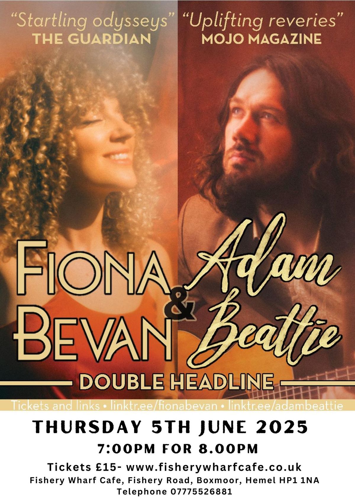 FIONA BEVAN and ADAM BEATTIE