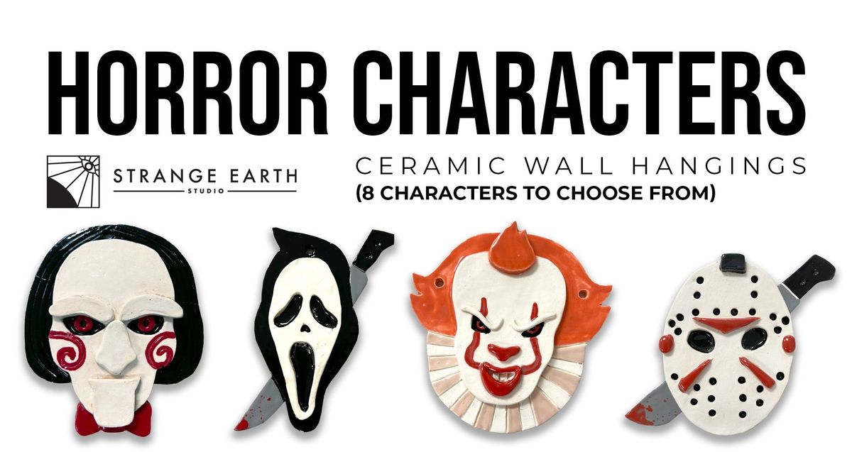 Horror Characters Wall Hanging Clay Workshop