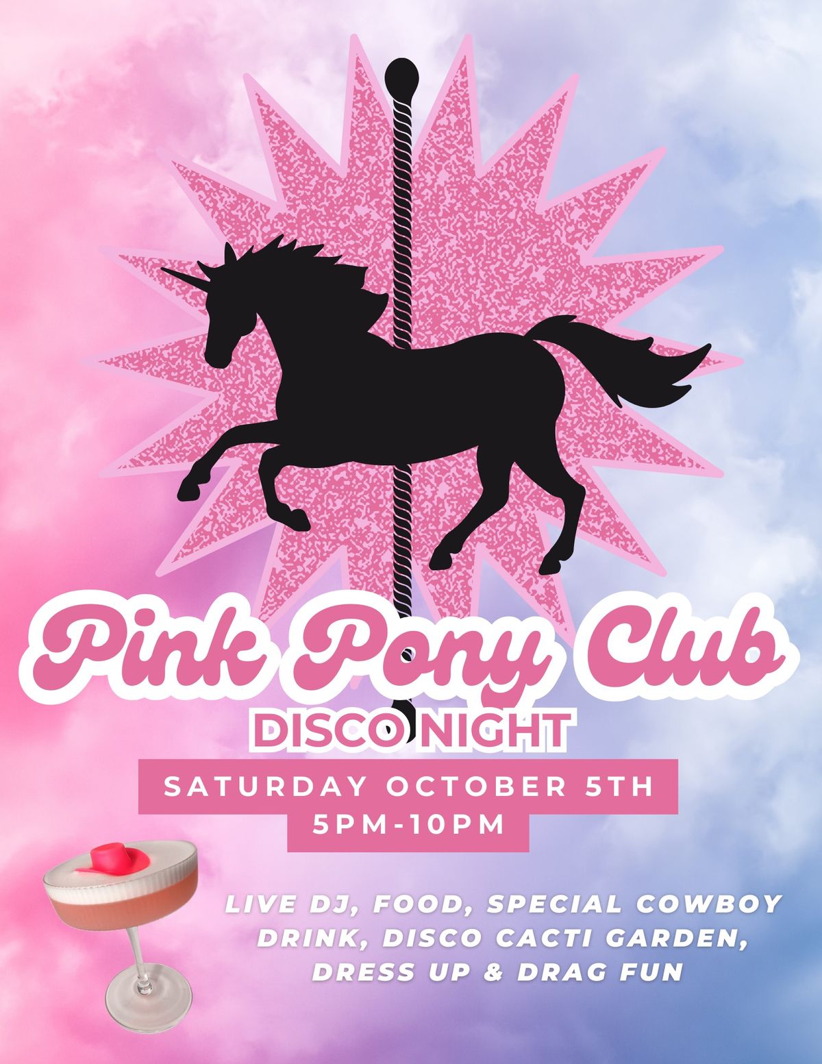 Pink Pony Club Disco Night