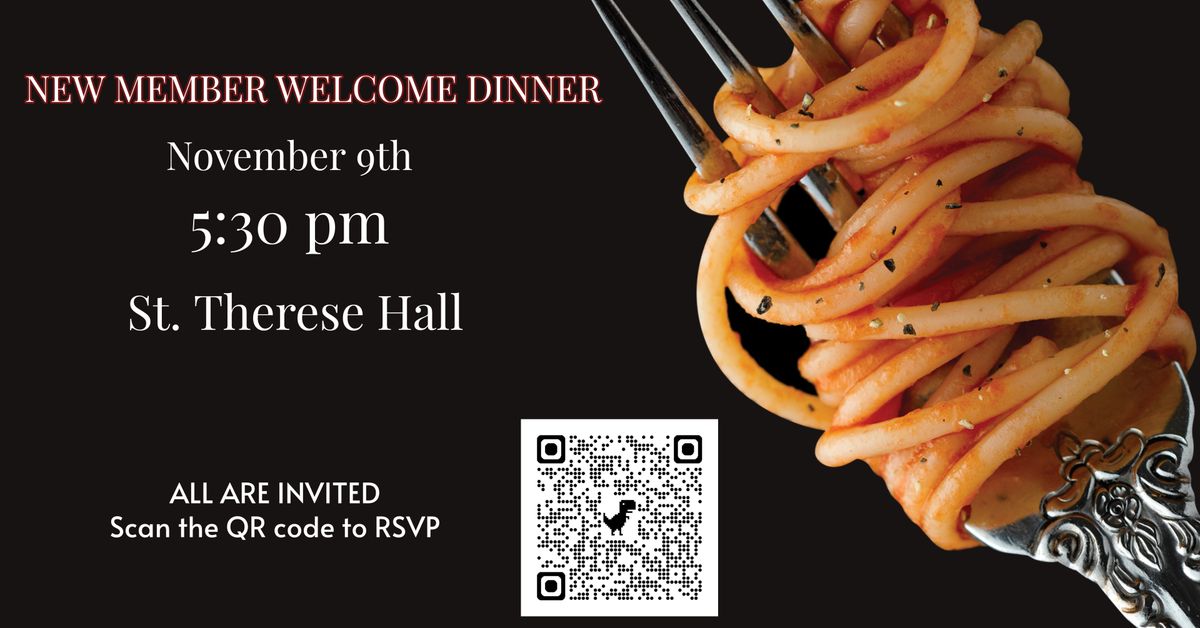 New Member Welcome Dinner