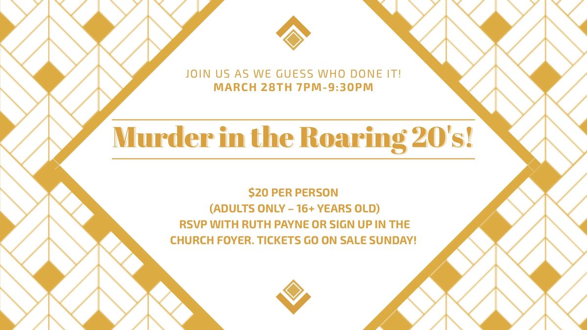 Murder in the Roaring 20's!