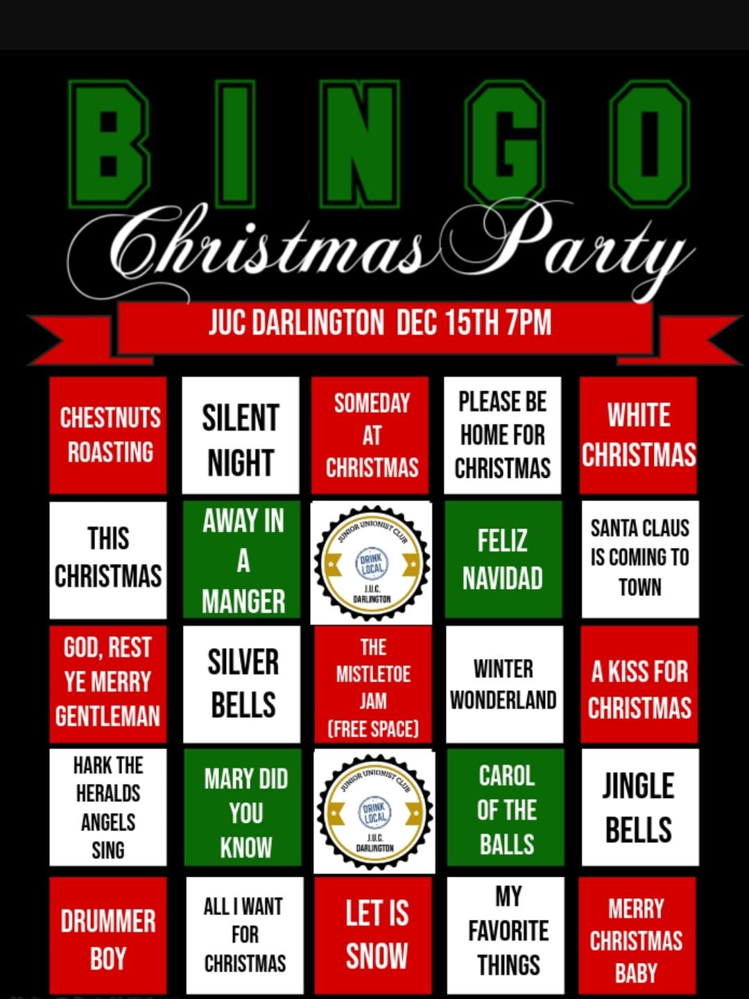 Bingo Christmas Party 