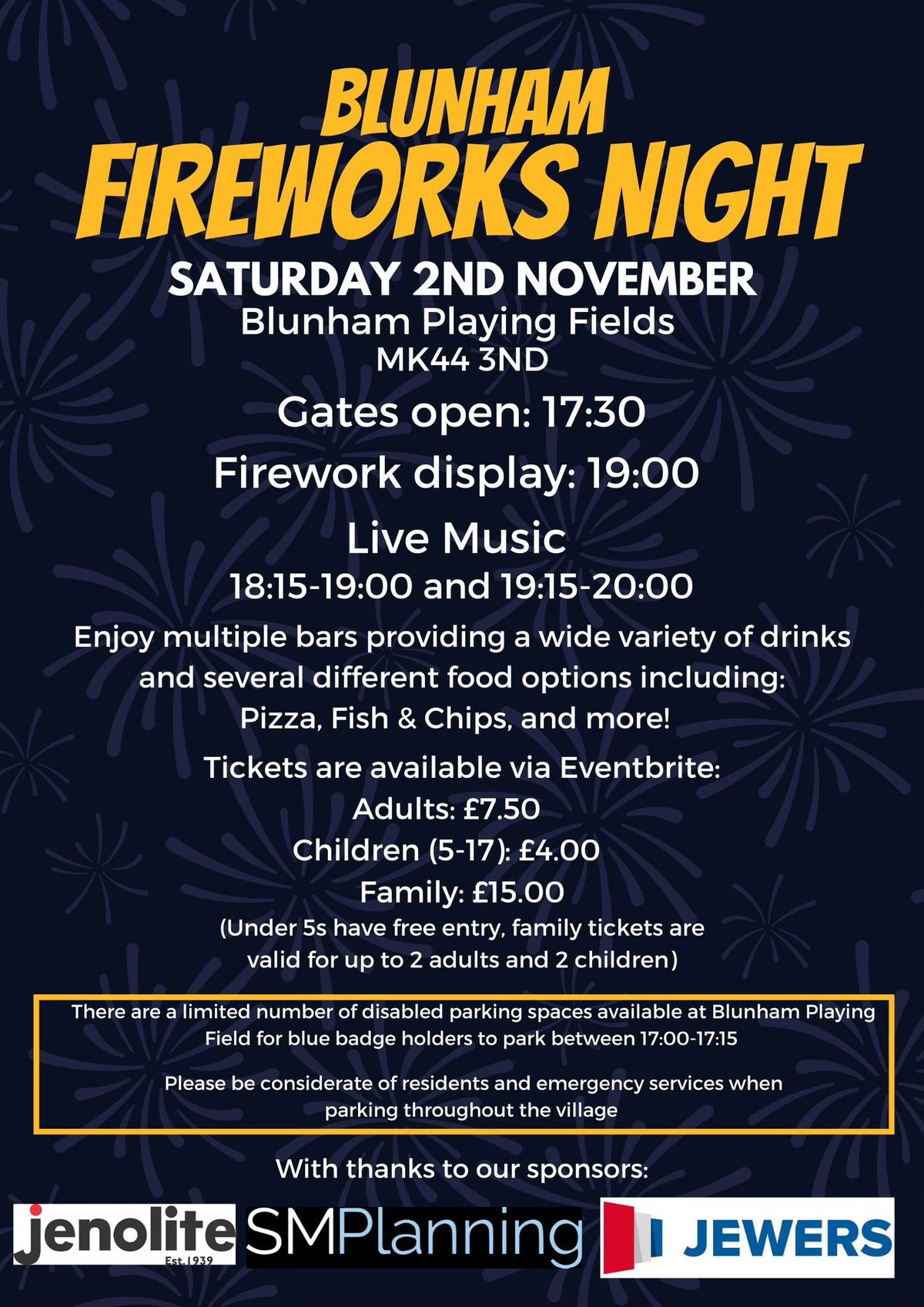 Blunham Fireworks Night