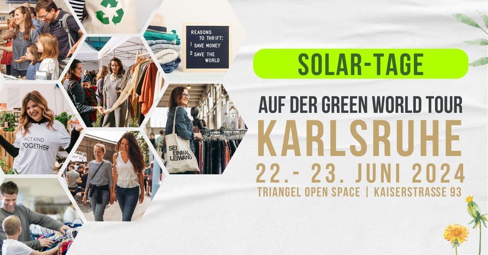 Solar-Tage auf der Green World Tour Karlsruhe | 22+23 Juni 2024