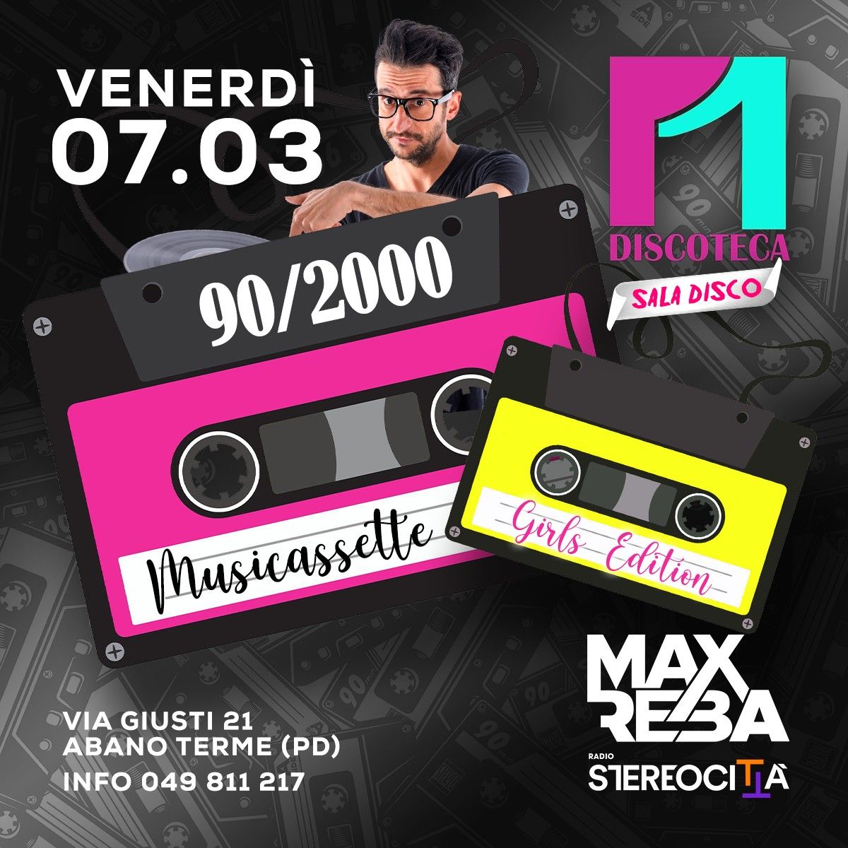 MUSICASSETTE 90_2000 @Discoteca P1 Abano Terme (Pd) 