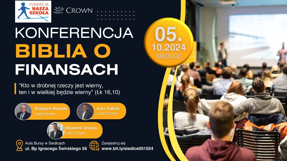 Konferencja "Biblia o Finansach" w Siedlcach