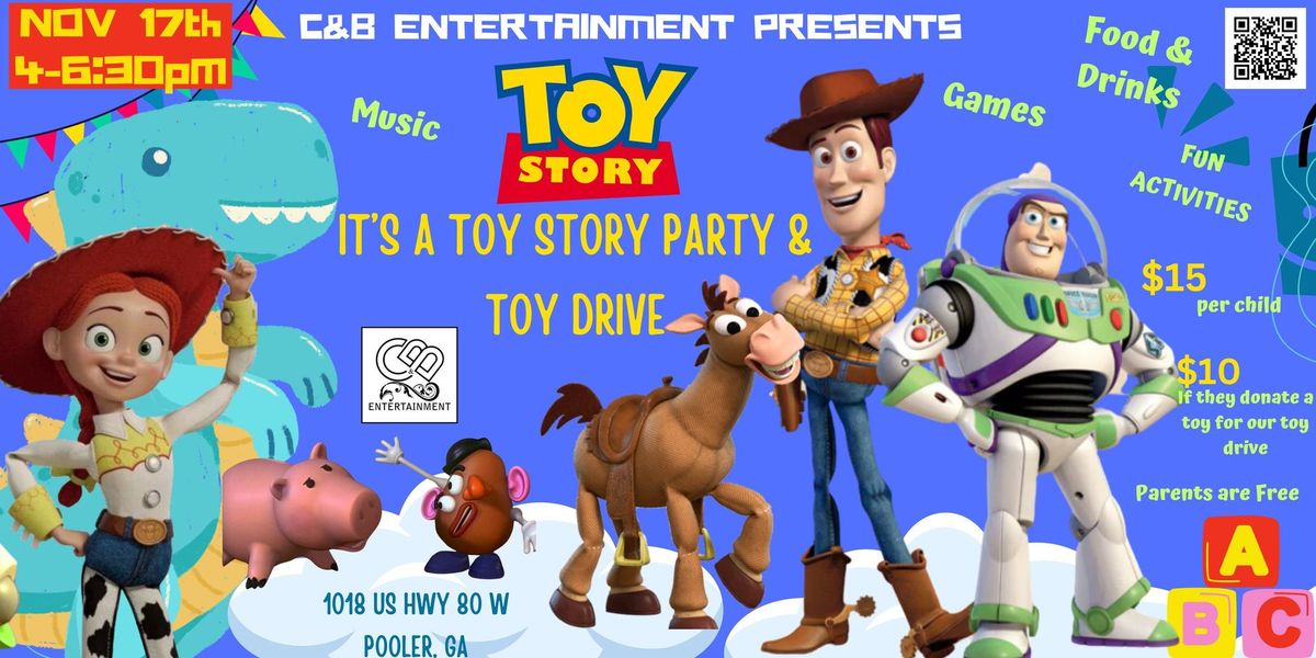 Kid's Toy Story & Toy Drive Party