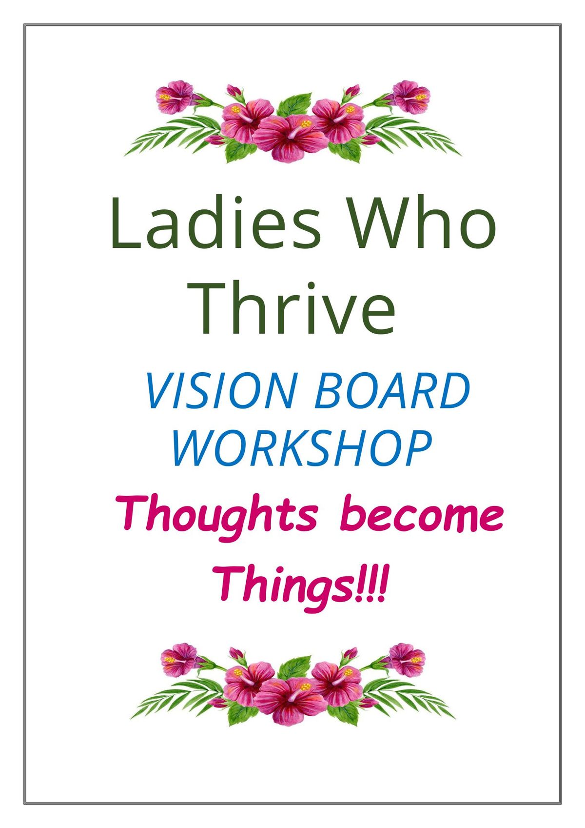 Vision Board Workshop