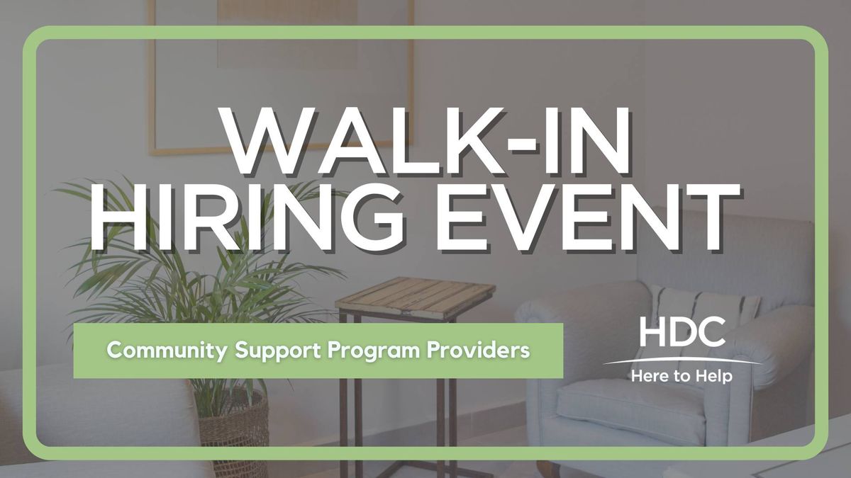 Walk-In Interviews at HDC