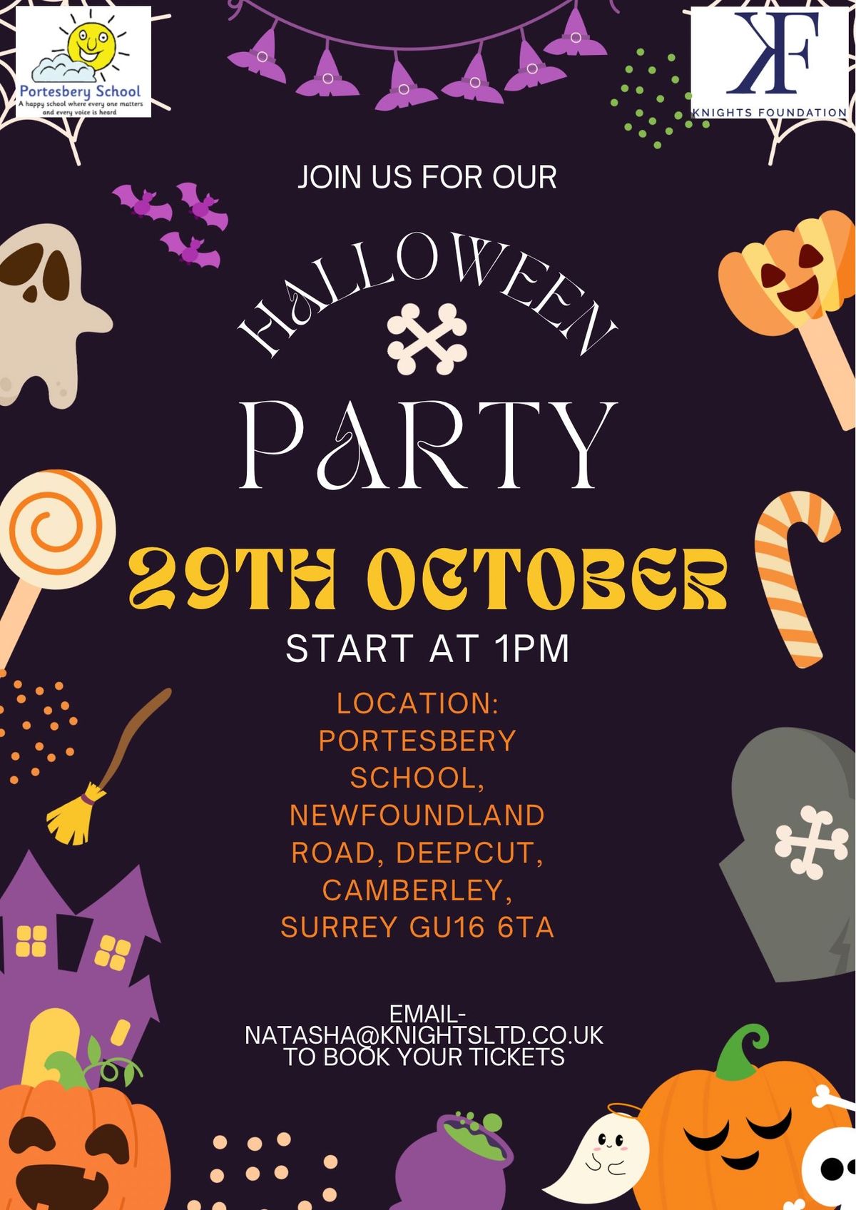 The Knights Foundation Halloween Party at Portesbery School