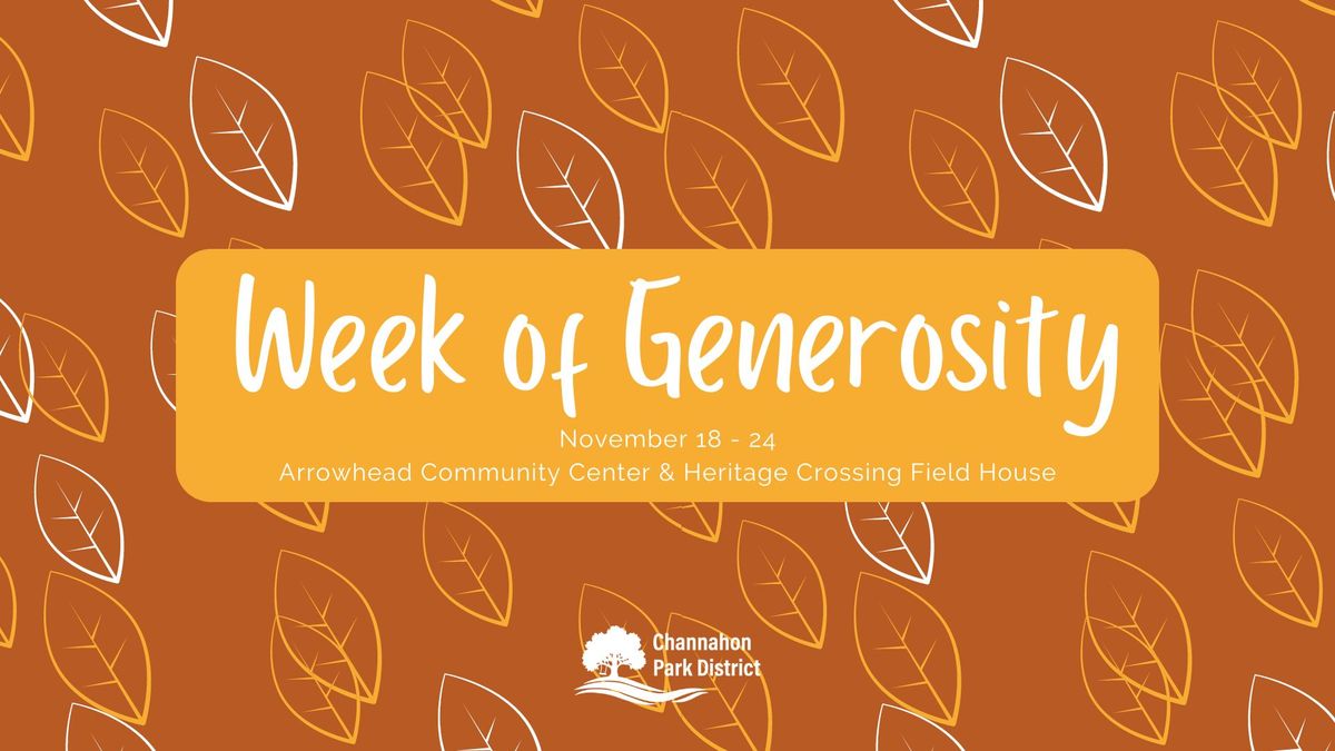 Week of Generosity 2024