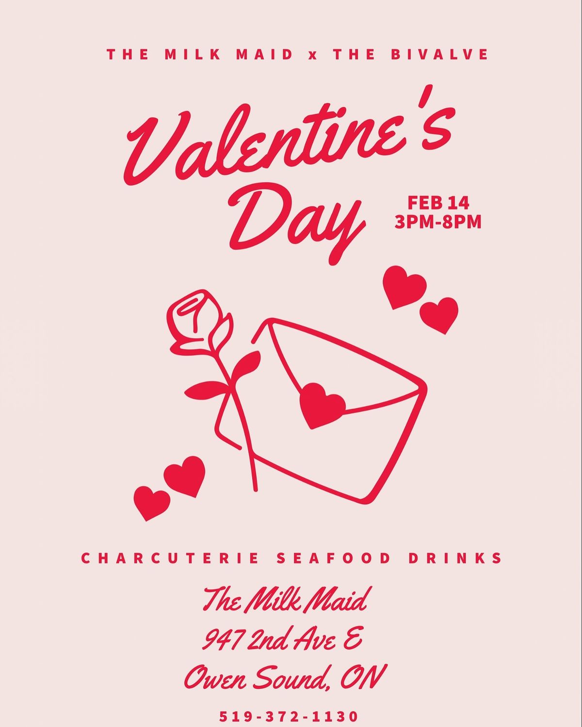 Celebrate Valentine\u2019s Day with Seafood, Charcuterie, and Drinks! \u2728\u2764\ufe0f\u2728