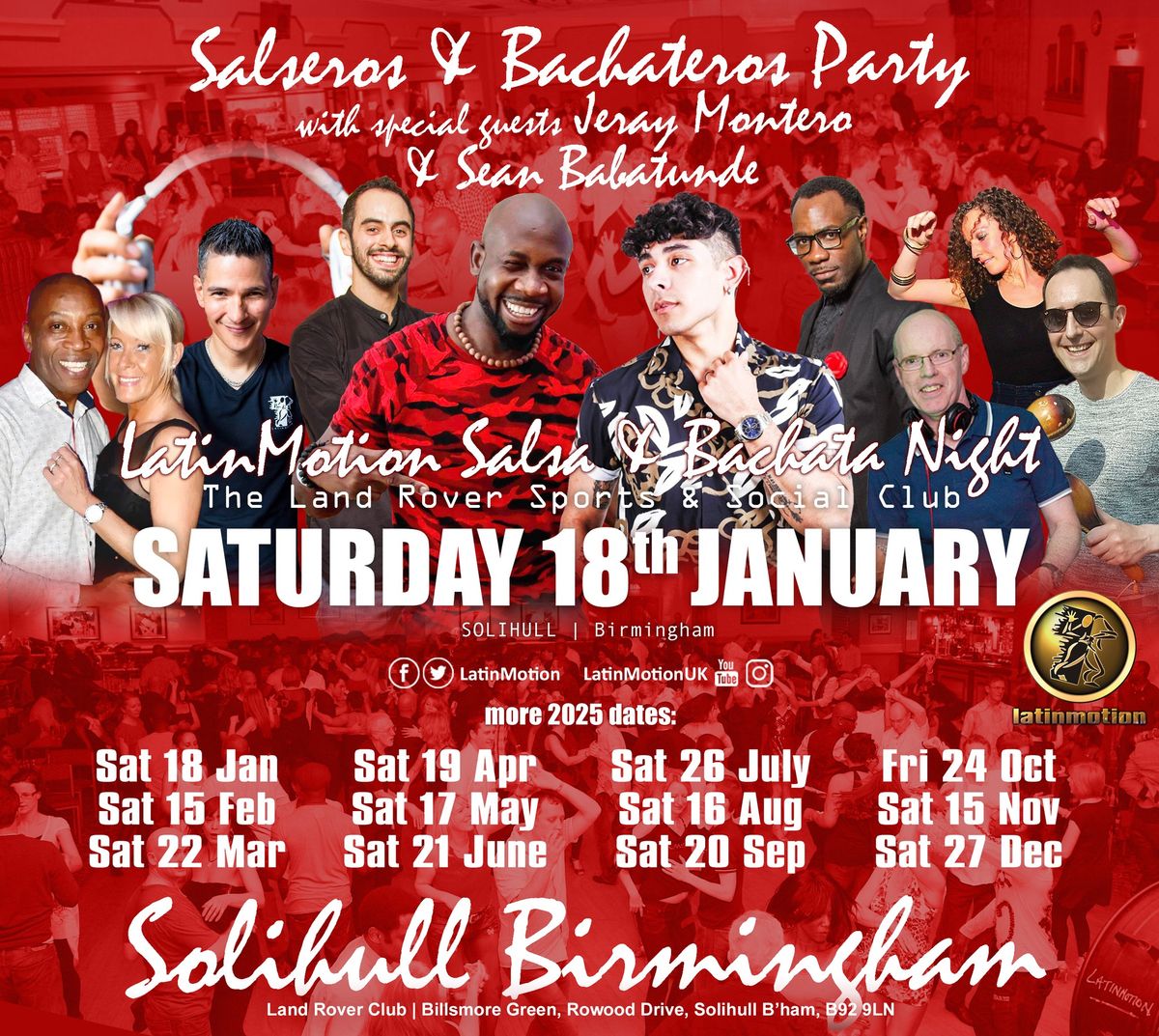 *LatinMotion \u2764\ufe0f\u200d\ud83d\udd25 SALSA & BACHATA PARTY \ud83d\udc83\ud83c\udffb Land Rover Club \ud83d\udccd Solihull, Birmingham 