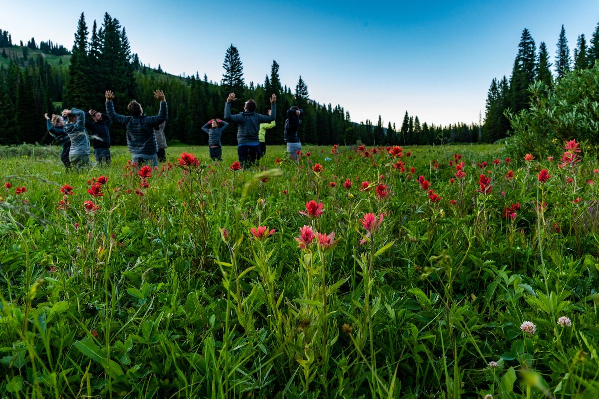 Yoga Backpacking in Yellowstone