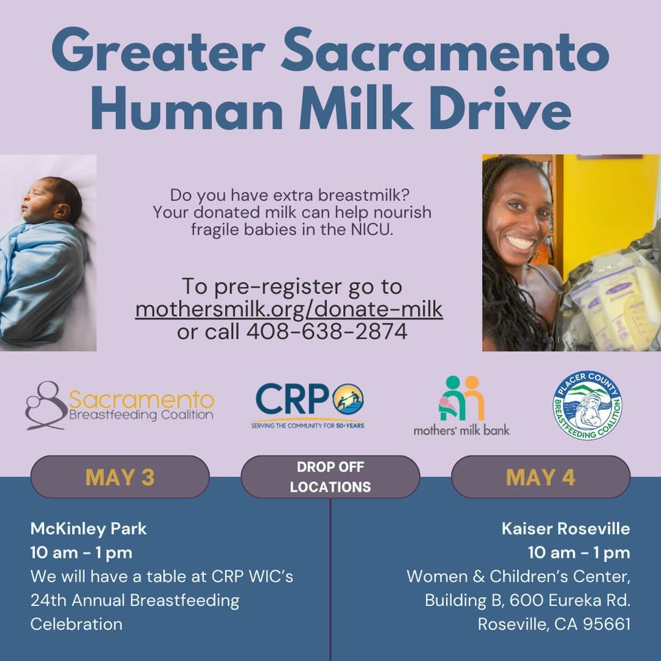 Greater Sacramento Human Milk Drive Drop Off #2
