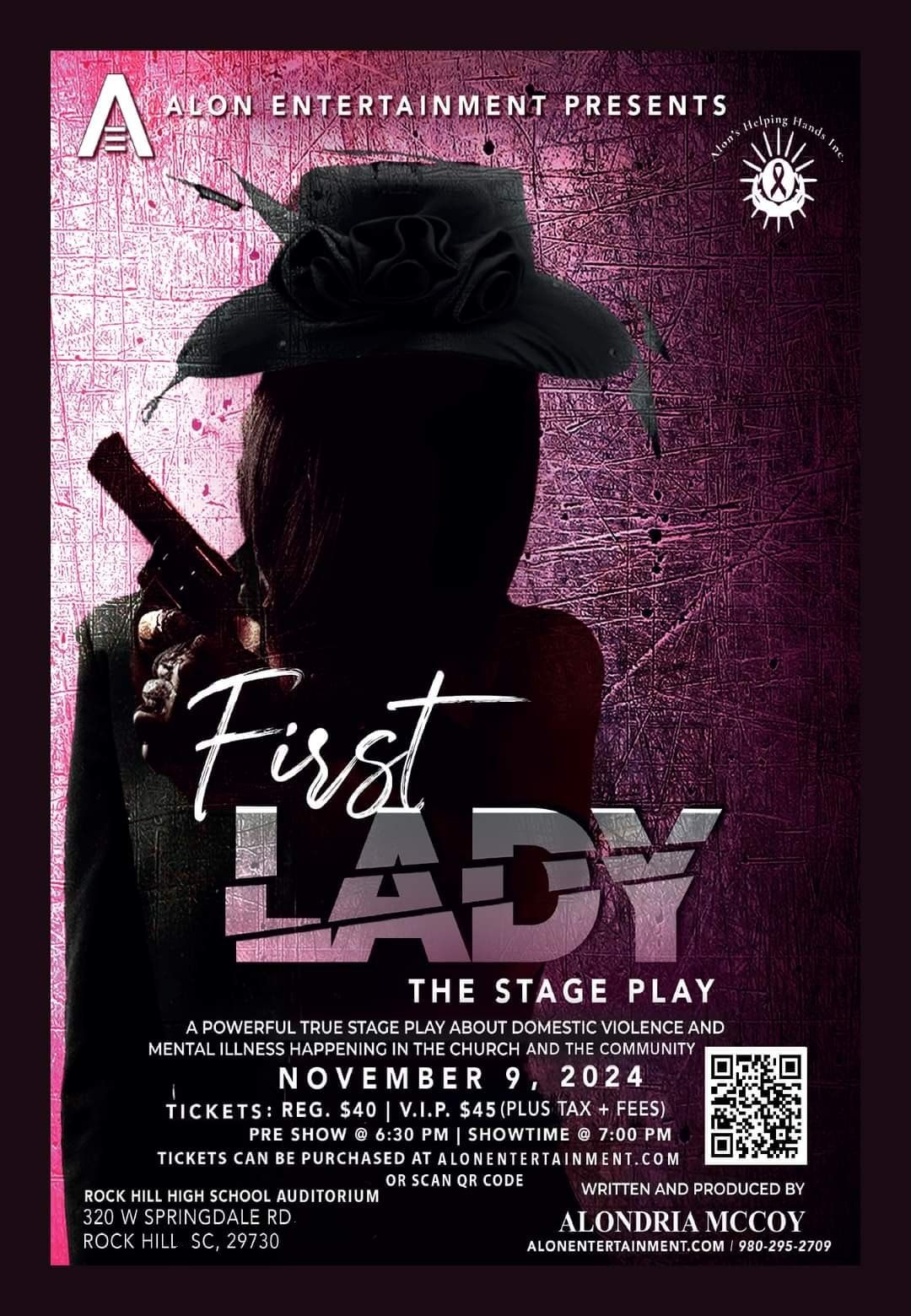 FIRST LADY THE STAGE PLAY ROCK HILL SC