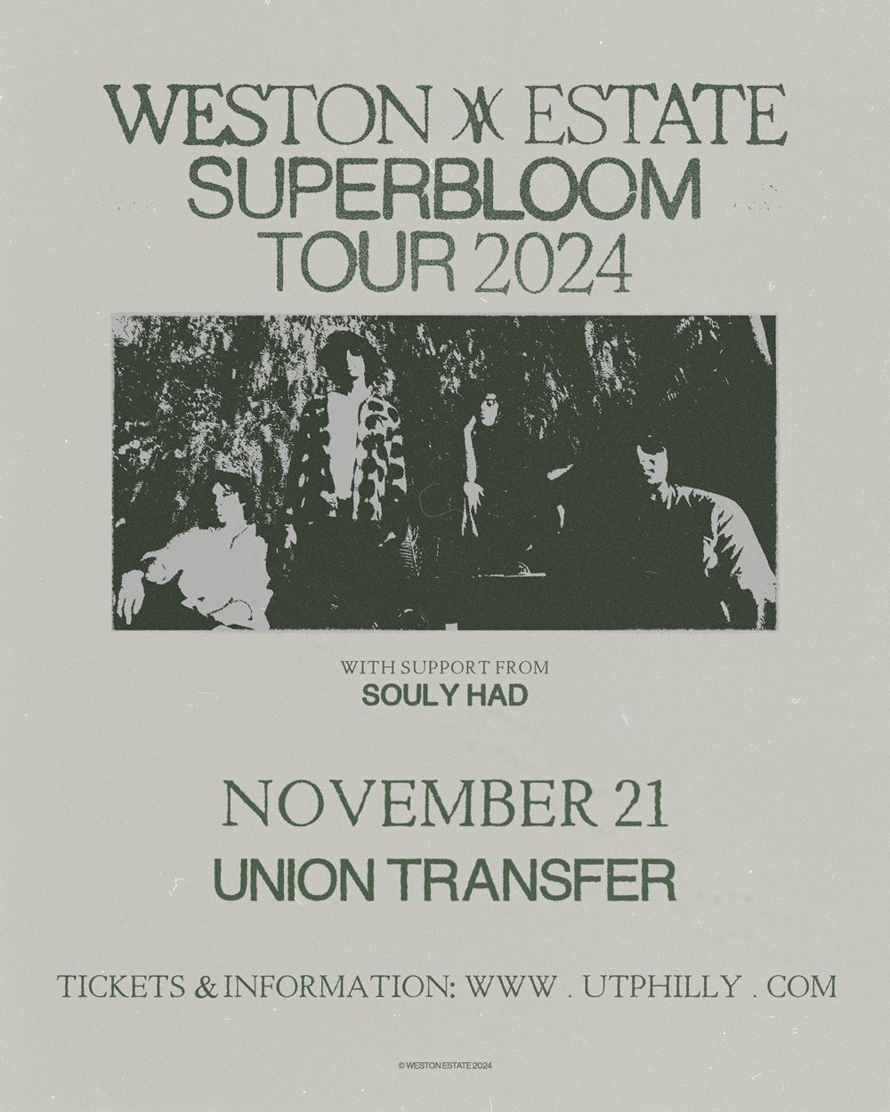 Weston Estate - Superbloom Tour at Union Transfer - Philadelphia 11\/21