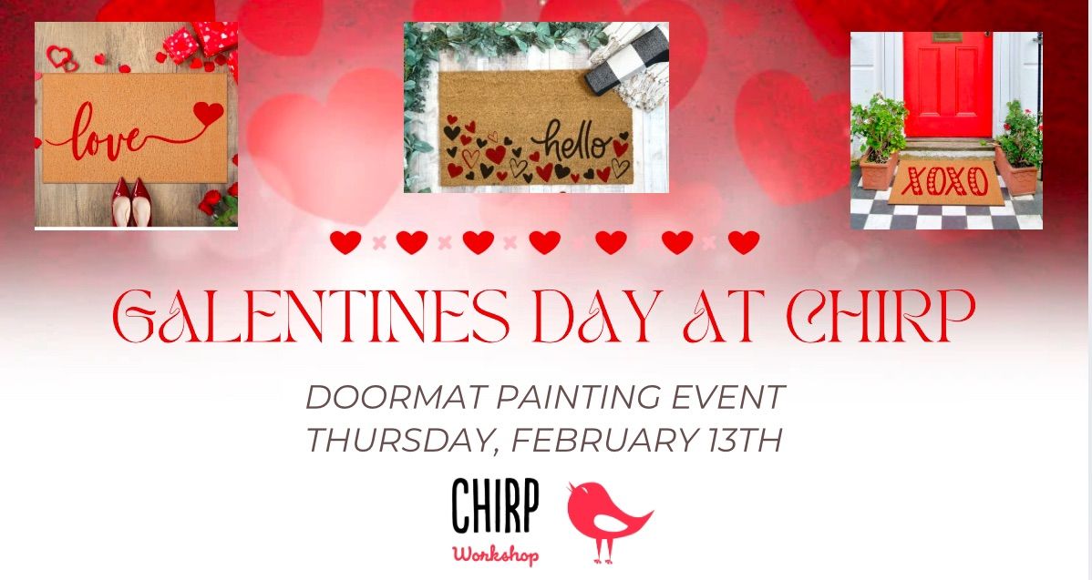 Galentines Day, Doormat Painting Event