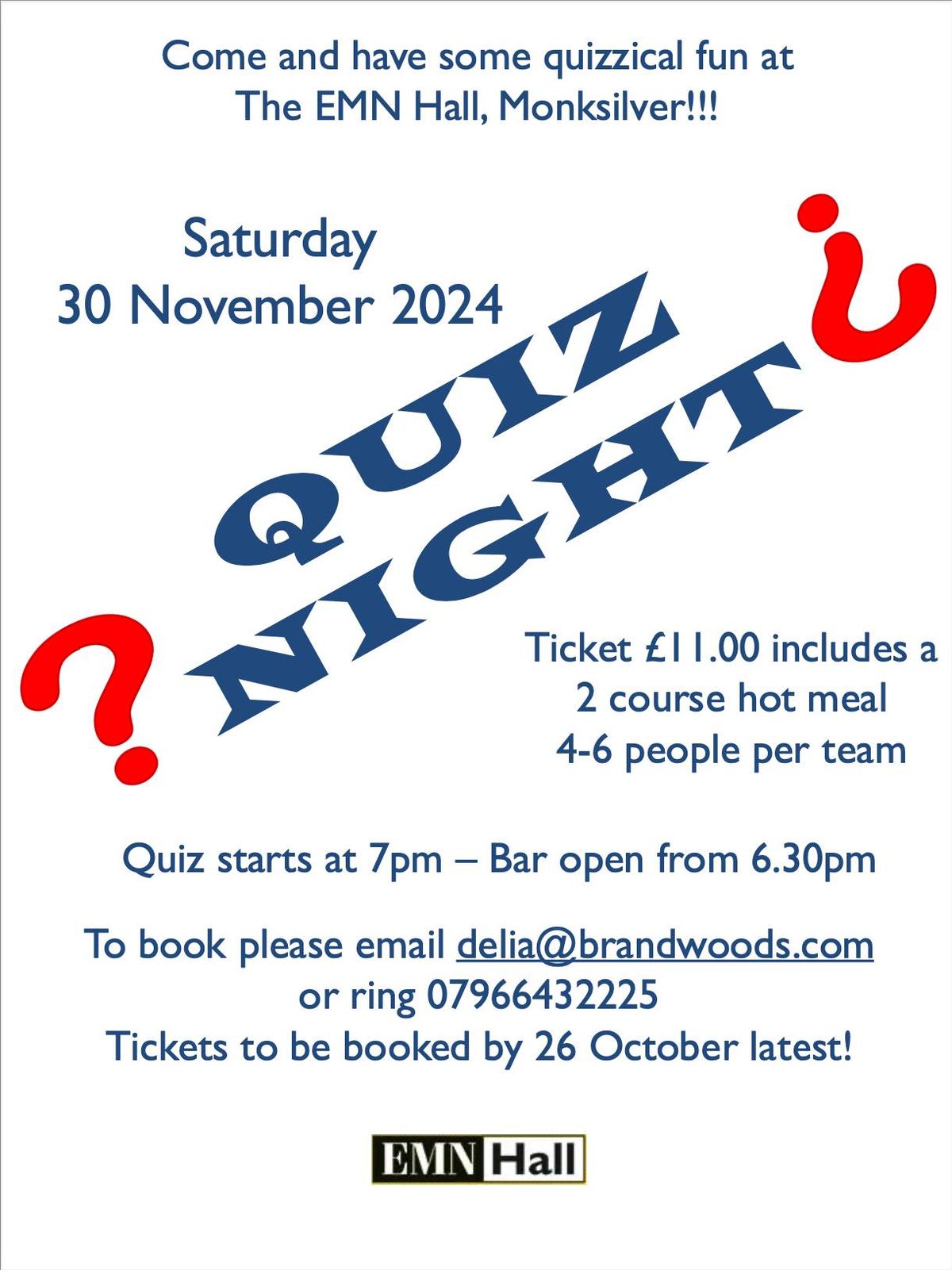 November Quiz Night