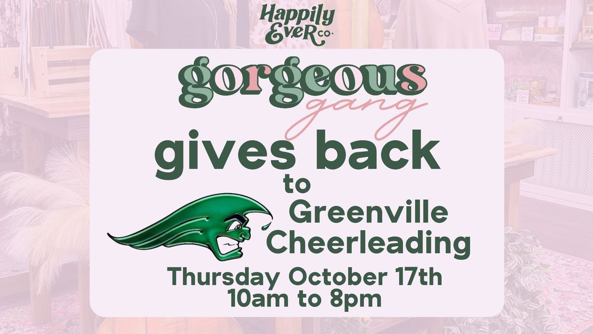 Gorgeous Gang Gives Back to Greenville Cheerleading