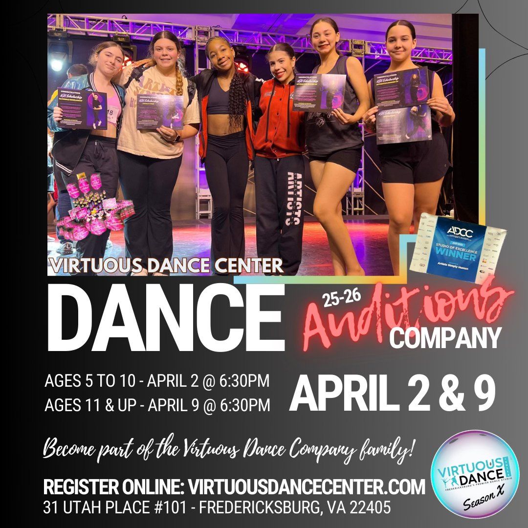 VDC Dance Company Auditions 2025 (Ages 11-17)