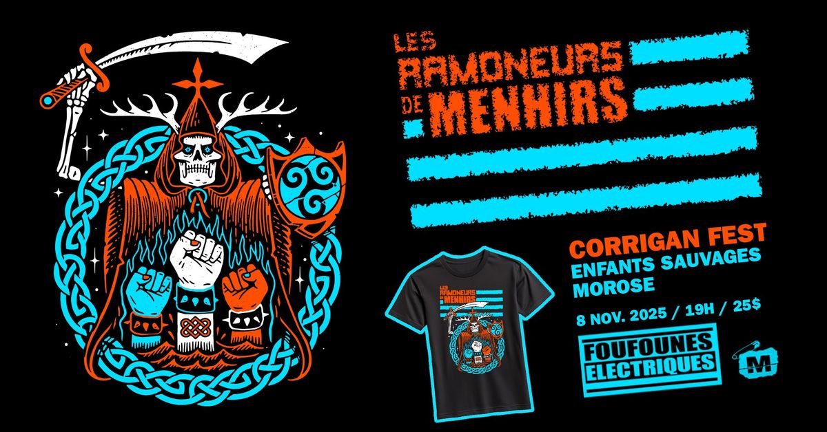 Les Ramoneurs de Menhirs + Corrigan Fest + Enfants Sauvages + Morose