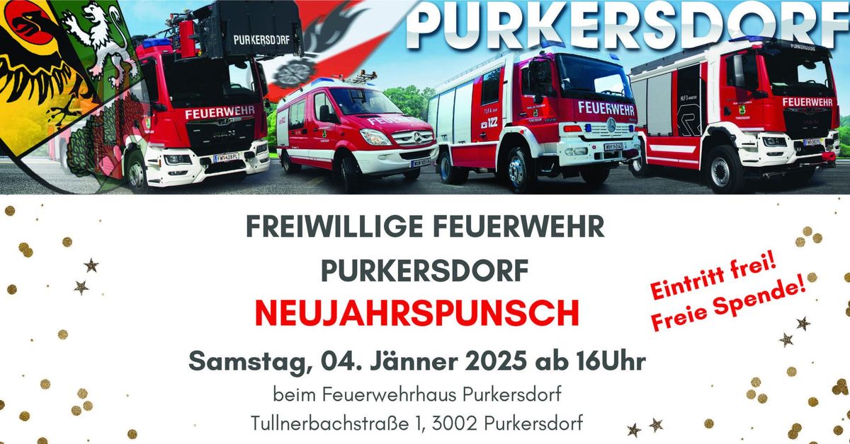 NEUJAHRSPUNSCH der Freiwilligen Feuerwehr Purkersdorf