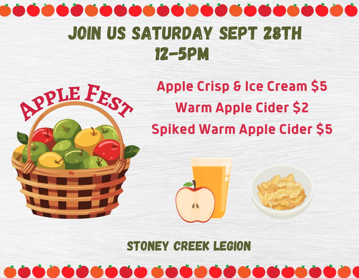 AppleFest at the Stoney Creek Legion