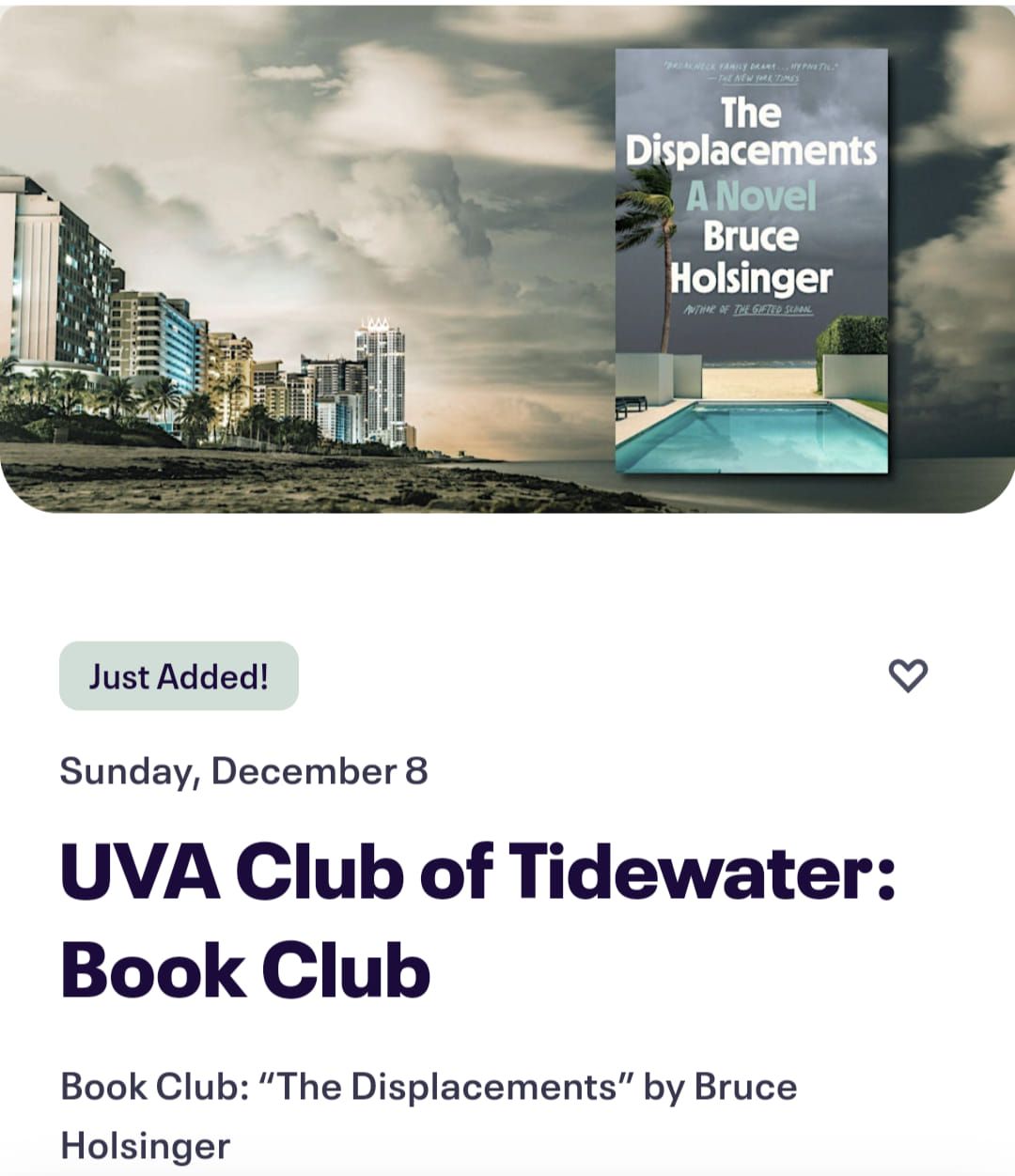 UVA Club of Tidewater December Book Club 