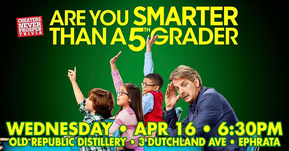 Are You Smarter Than a 5th Grader at Old Republic Distillery - Ephrata