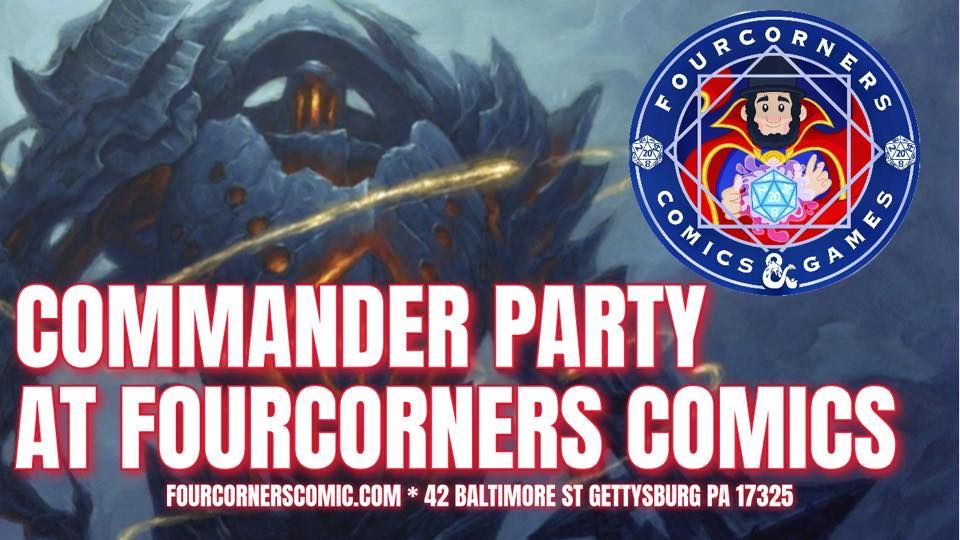 Commander Party at FourCorners Comics in Gettysburg Pa