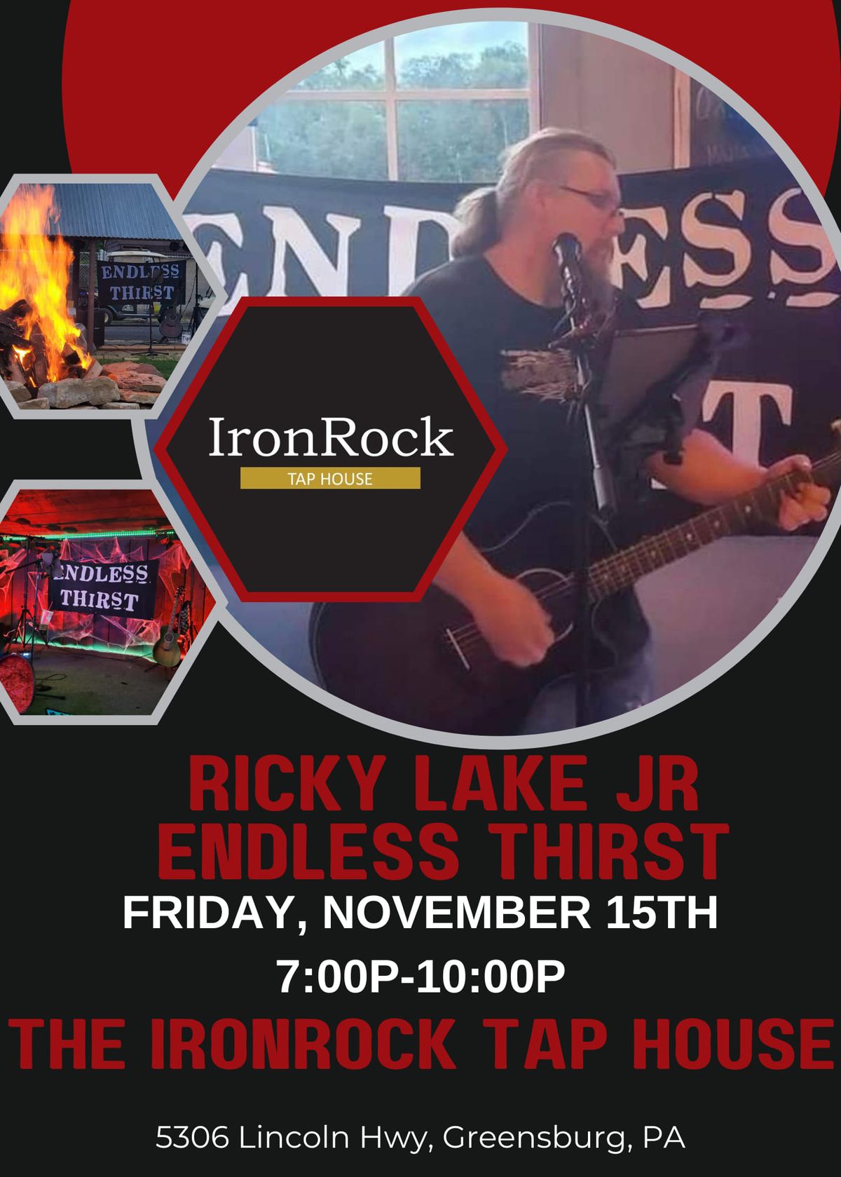 Endless Thirst\/Ricky Lake returning to the IronRock Tap House