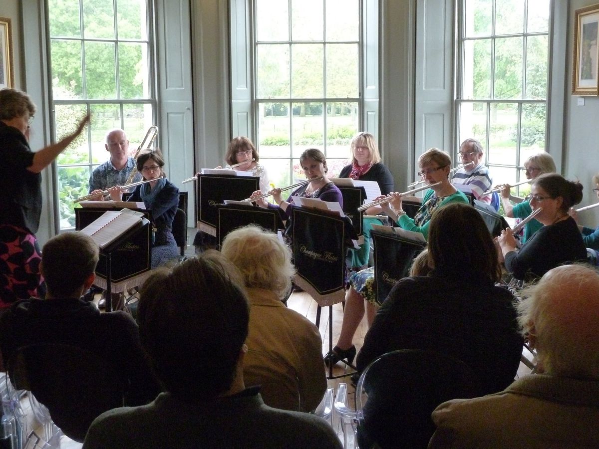 Champagne Flutes Playing Day