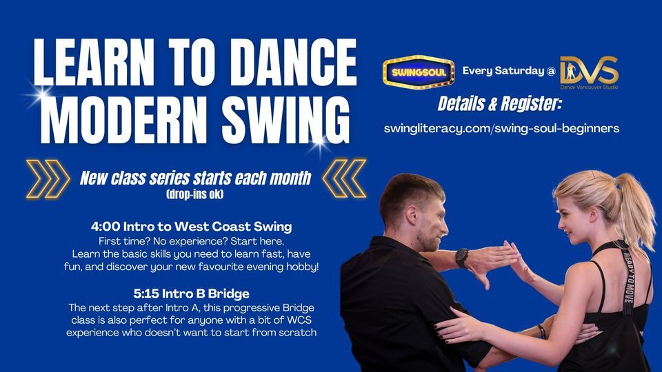 SwingSoul Saturdays: Learn modern Swing dancing in Vancouver