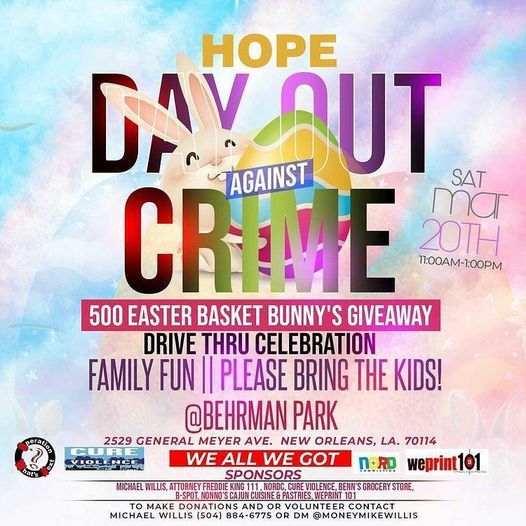 500 FREE EASTER BASKET GIVEAWAY, Behrman Memorial Park, New Orleans, 20