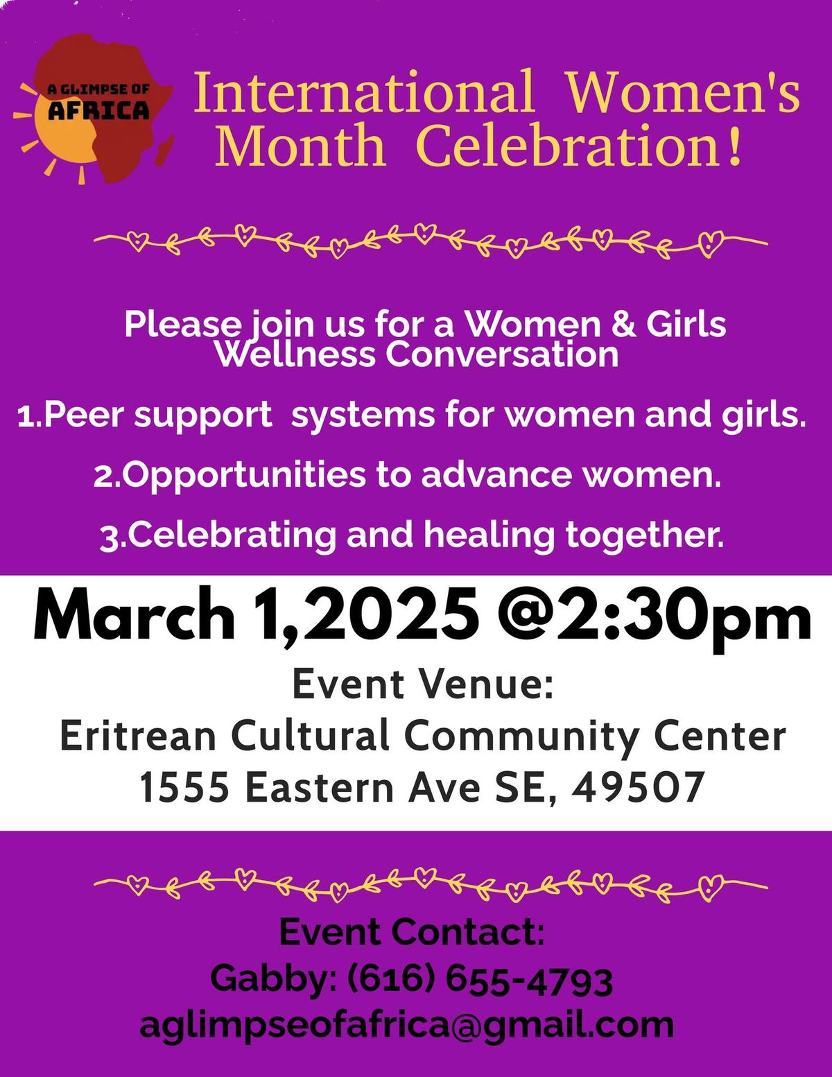 Women's Health Conversation and Celebration