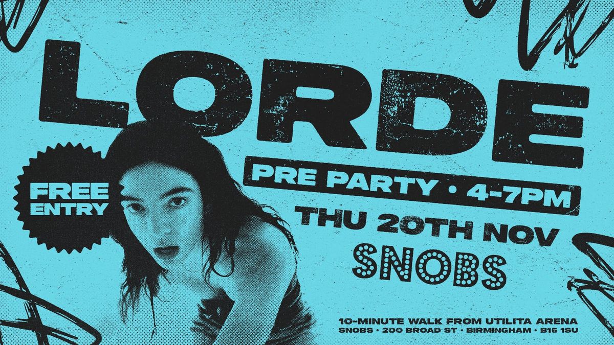 LORDE GIG PREPARTY! 20th Nov