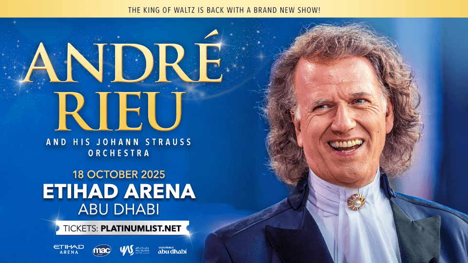 Andr\u00e9 Rieu & his Johann Strauss Orchestra at Etihad Arena in Abu Dhabi 2025