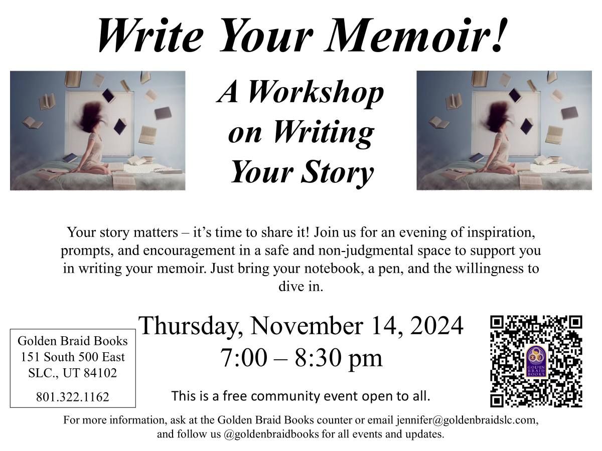 Writing Workshop Series: Write Your Memoir!