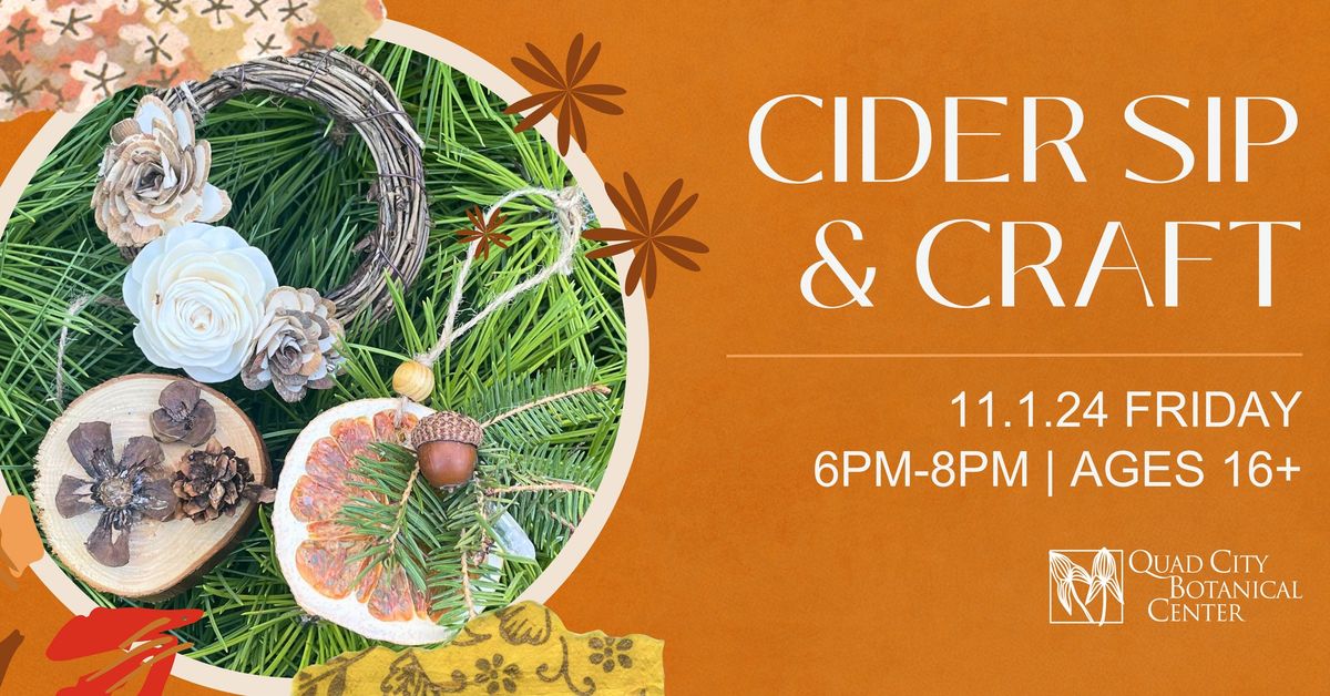 Cider Sip & Craft