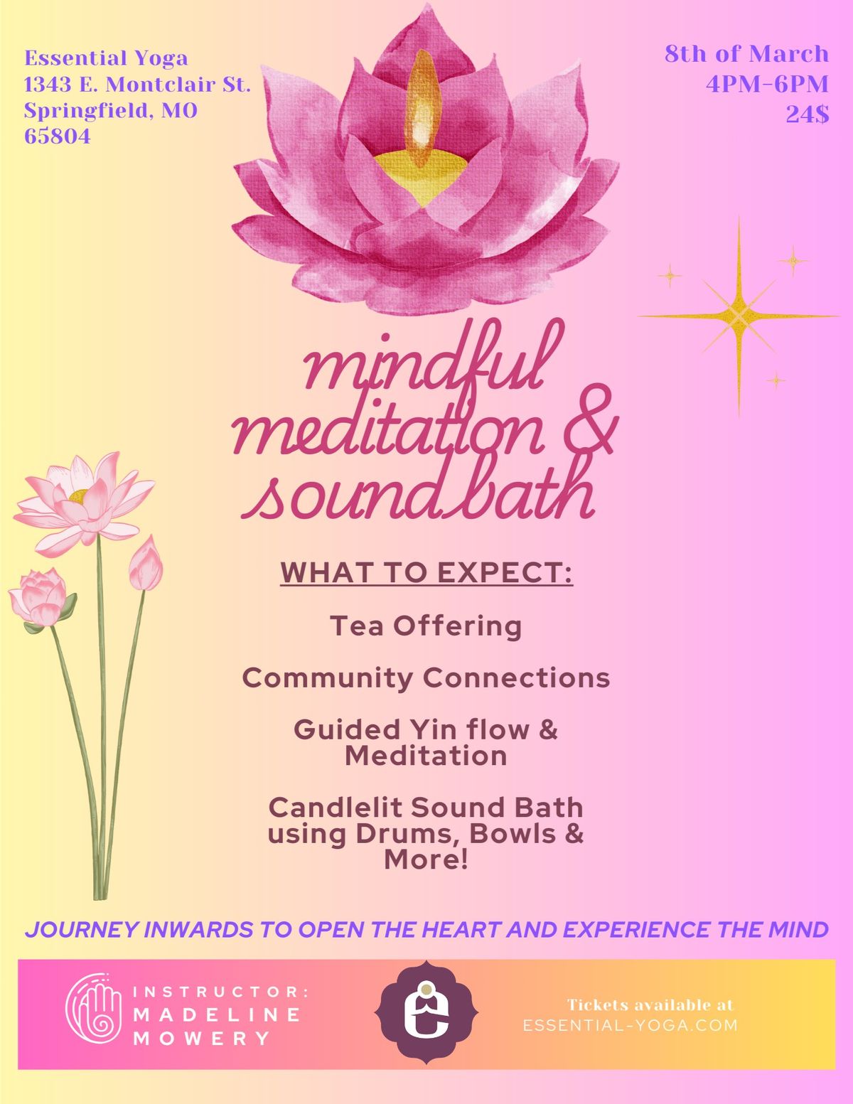 Mindful Meditation & Sound Bath with Madeline Mowery